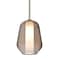 Besa Lighting Link Stem Pendant, Smoke/Opal, Satin Nickel Finish, 1x60W Incandescent 1TT-LINKSM-SN - alternate 1